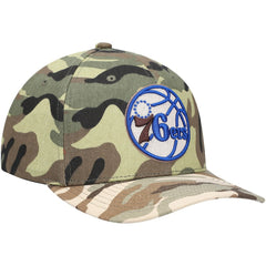 Camo Philadelphia 76ers Woodland Desert Snapback Hat | NBA
