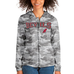 New Jersey Devils Antigua Women's Team Absolute Full-Zip Hoodie - NHL Jerseys
