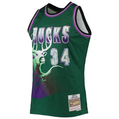 Green Ray Allen Milwaukee Bucks 1996/97 Hardwood Classics NBA 75th Anniversary Diamond Swingman Jersey | NBA
