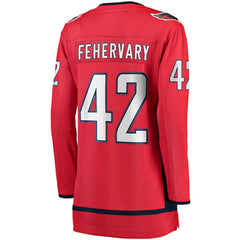 Martin Fehervary Washington Capitals Fanatics Women's Home Breakaway Player Jersey - NHL Jerseys