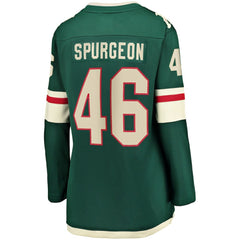 Jared Spurgeon Minnesota Wild Women's Home Breakaway Player Jersey - NHL Jerseys