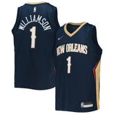 Navy Zion Williamson New Orleans Pelicans Youth 2021/22 Diamond Swingman Jersey | NBA