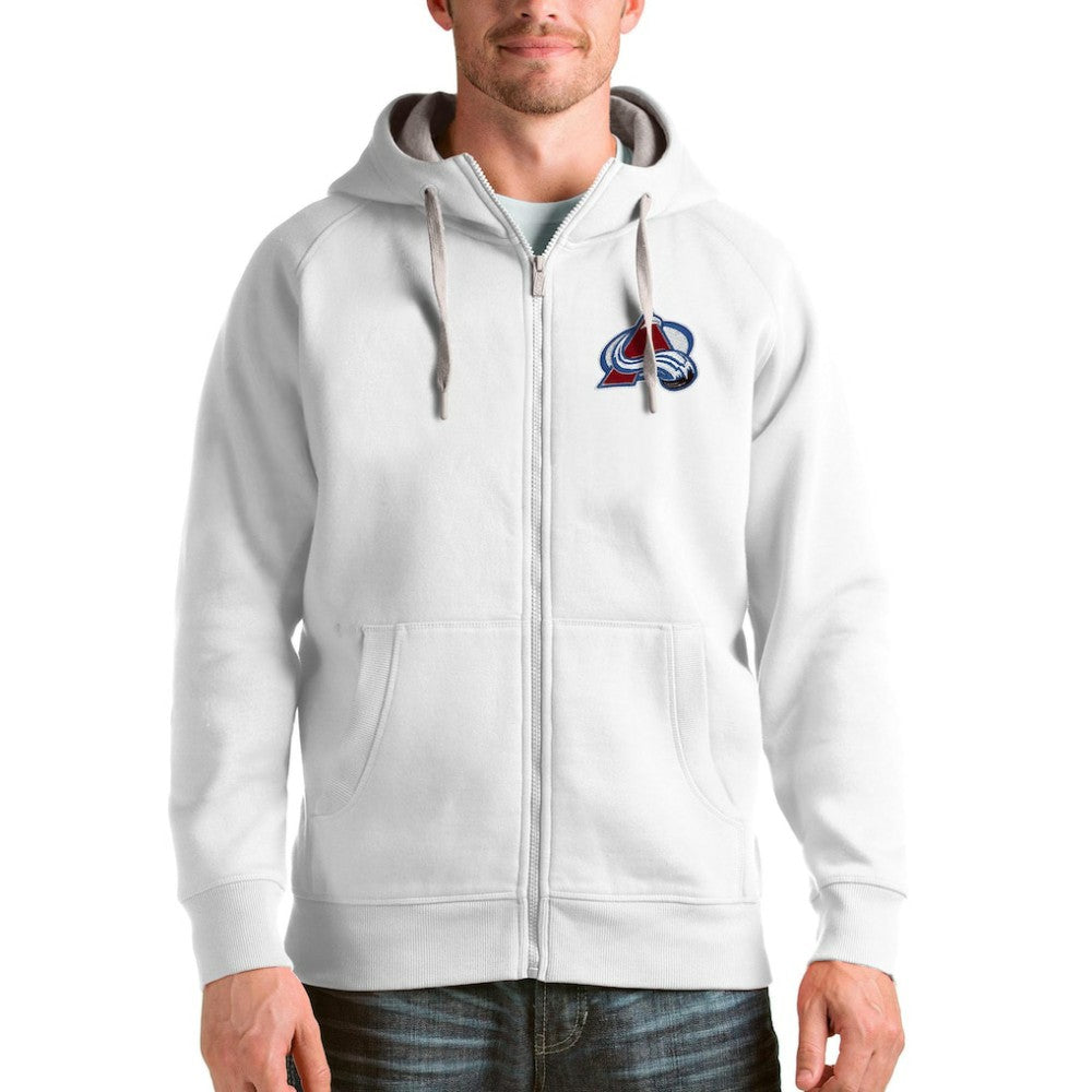 Colorado Avalanche Antigua Logo Victory Full-Zip Hoodie - NHL Hoodies