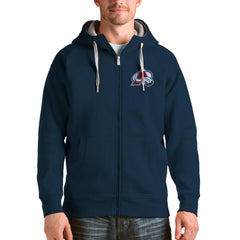 Colorado Avalanche Antigua Logo Victory Full-Zip Hoodie - NHL Hoodies