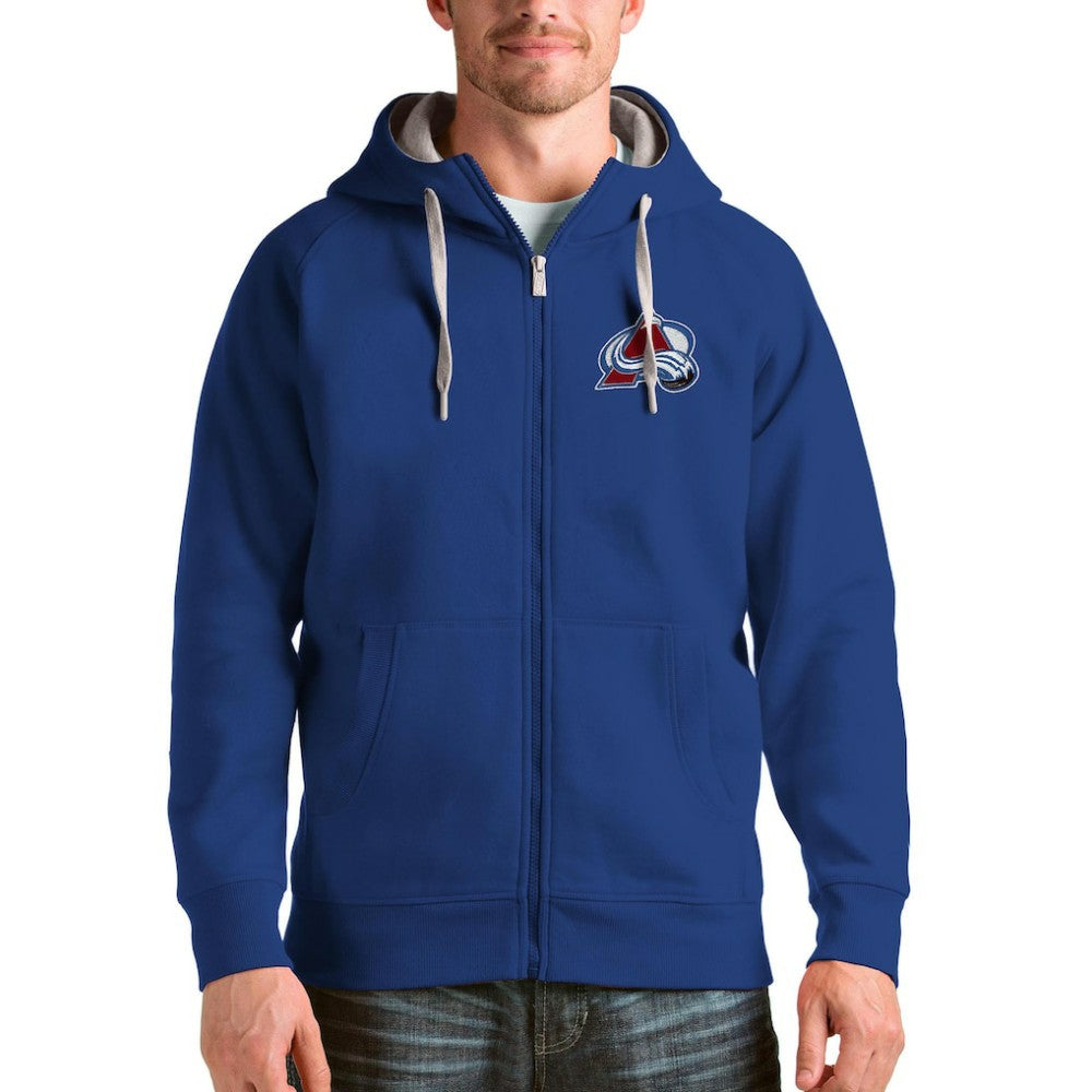 Colorado Avalanche Antigua Logo Victory Full-Zip Hoodie - NHL Hoodies
