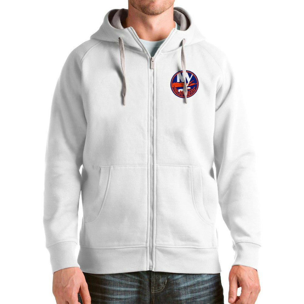 New York Islanders Antigua Logo Victory Full-Zip Hoodie - NHL Hoodies