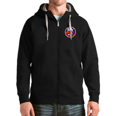 New York Islanders Antigua Logo Victory Full-Zip Hoodie - NHL Hoodies