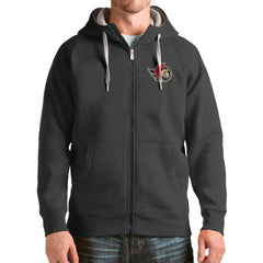 Ottawa Senators Antigua Logo Victory Full-Zip Hoodie - NHL Hoodies