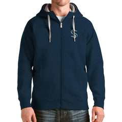 Seattle Kraken Antigua Logo Victory Full-Zip Hoodie - NHL Hoodies