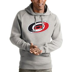 Carolina Hurricanes Antigua Logo Victory Pullover Hoodie - NHL Hoodies
