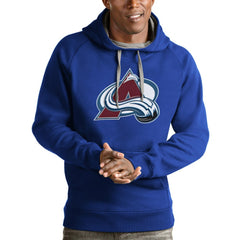 Colorado Avalanche Antigua Logo Victory Pullover Hoodie - NHL Hoodies