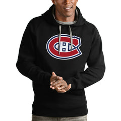 Montreal Canadiens Antigua Logo Victory Pullover Hoodie - NHL Hoodies