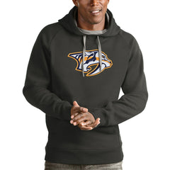 Nashville Predators Antigua Logo Victory Pullover Hoodie - NHL Hoodies