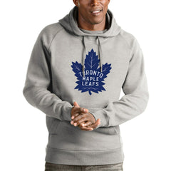 Toronto Maple Leafs Antigua Logo Victory Pullover Hoodie - NHL Hoodies