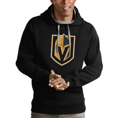 Vegas Golden Knights Antigua Logo Victory Pullover Hoodie - NHL Hoodies