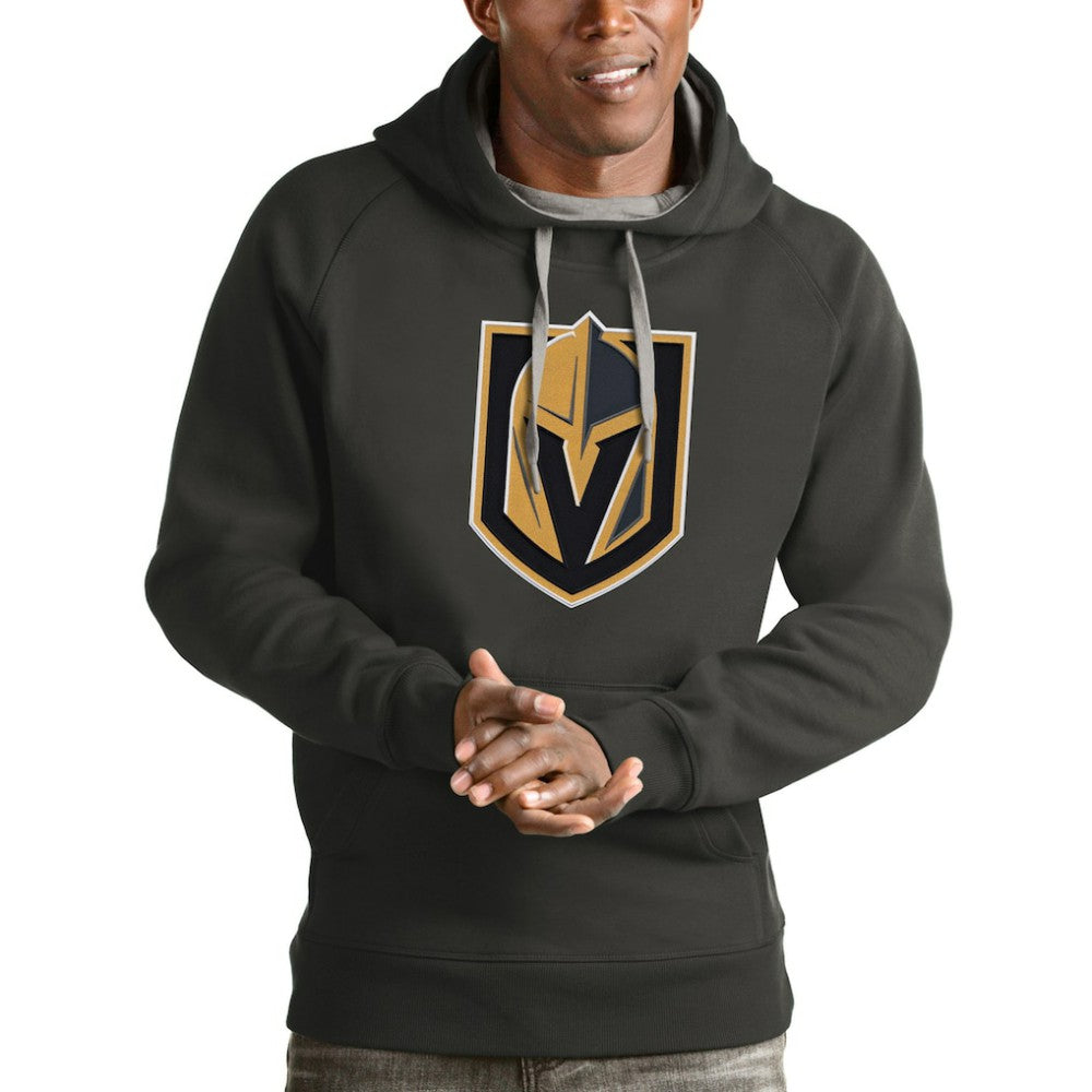 Vegas Golden Knights Antigua Logo Victory Pullover Hoodie - NHL Hoodies