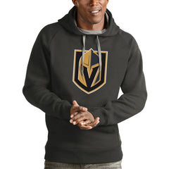 Vegas Golden Knights Antigua Logo Victory Pullover Hoodie - NHL Hoodies