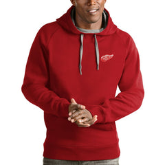 Detroit Red Wings Antigua Team Victory Pullover Hoodie - NHL Hoodies