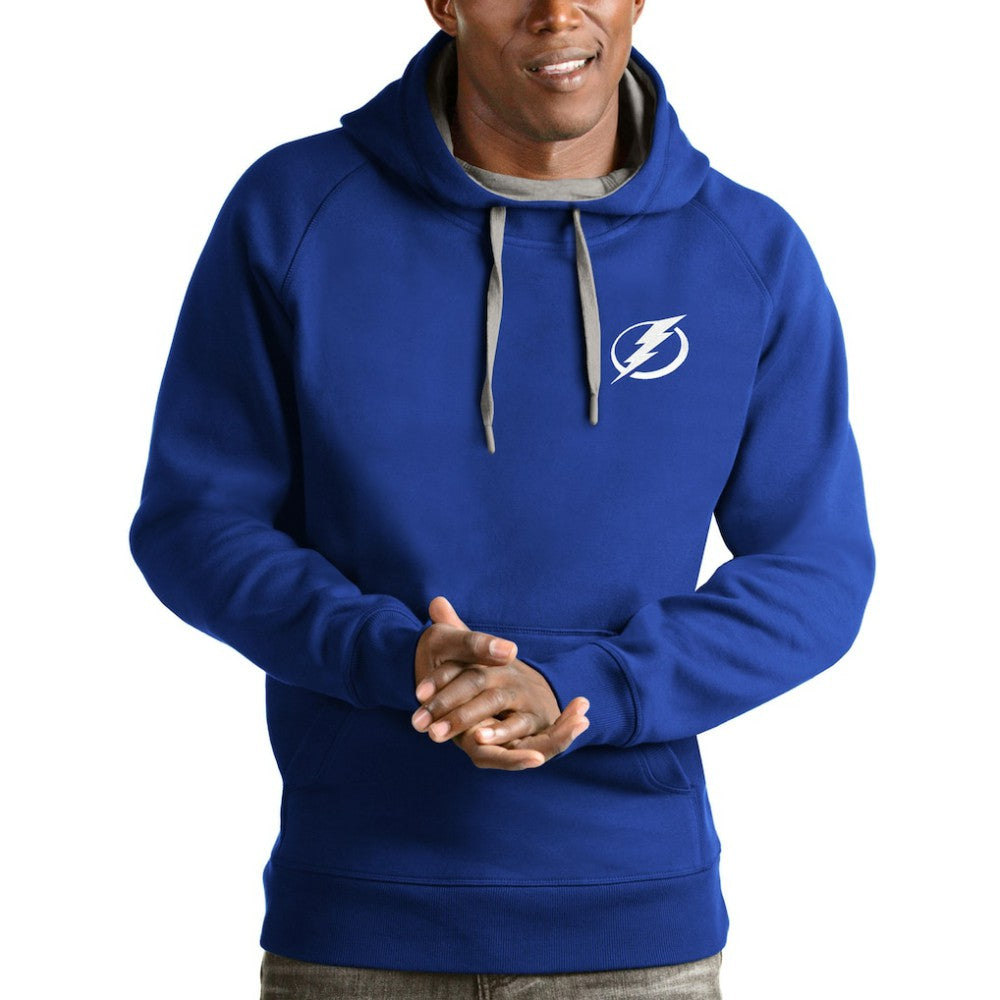 Tampa Bay Lightning Antigua Team Victory Pullover Hoodie - NHL Hoodies