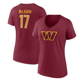 Washington Commanders Terry McLaurin Women's Player Icon Name & Number V-Neck T-Shirt | NFL US