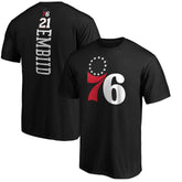 Black Joel Embiid Philadelphia 76ers Playmaker Name & Number T-Shirt | NBA
