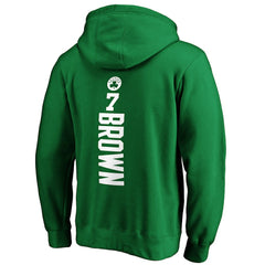 Kelly Green Jaylen Brown Boston Celtics Playmaker Name & Number Pullover Hoodie | NBA