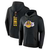 Black Los Angeles Lakers Playmaker Name & Number Pullover Hoodie | NBA
