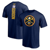 Navy Aaron Gordon Denver Nuggets Playmaker Name & Number T-Shirt sale | NBA