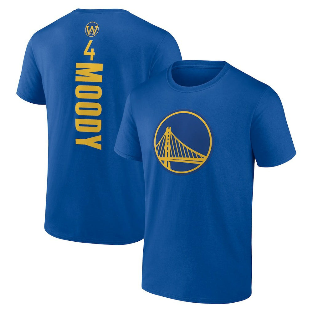 Royal Moses Moody Golden State Warriors Playmaker Name & Number T-Shirt sale | NBA