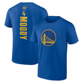 Royal Moses Moody Golden State Warriors Playmaker Name & Number T-Shirt sale | NBA