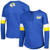 Los Angeles Rams Girls Youth Lace-Up Long Sleeve T-Shirt | NFL New