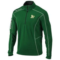 Athletics Columbia Shotgun Omni-Wick Quarter-Zip Pullover Jacket - MLB Jackets