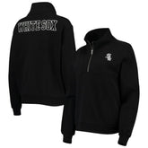 Chicago White Sox The Wild Collective Women's Two-Hit Quarter-Zip Pullover Top - MLB Pullover
