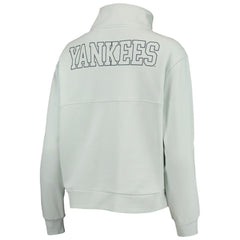 New York Yankees The Wild Collective Women's Two-Hit Quarter-Zip Pullover Top - MLB Pullover