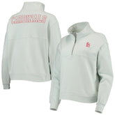 St. Louis Cardinals The Wild Collective Women's Two-Hit Quarter-Zip Pullover Top - MLB Pullover