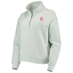 St. Louis Cardinals The Wild Collective Women's Two-Hit Quarter-Zip Pullover Top - MLB Pullover