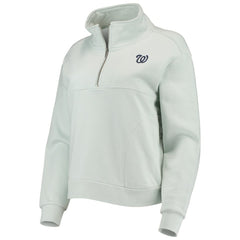 Washington Nationals The Wild Collective Women's Two-Hit Quarter-Zip Pullover Top - MLB Pullover