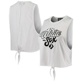 Chicago White Sox The Wild Collective Women's Open Back Twist-Tie Tank Top - MLB Tanks