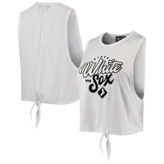 Chicago White Sox The Wild Collective Women's Open Back Twist-Tie Tank Top - MLB Tanks