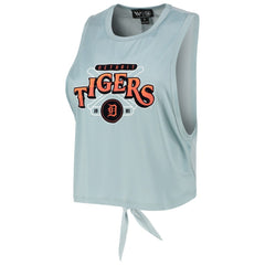 Detroit Tigers The Wild Collective Women's Open Back Twist-Tie Tank Top - MLB Tanks