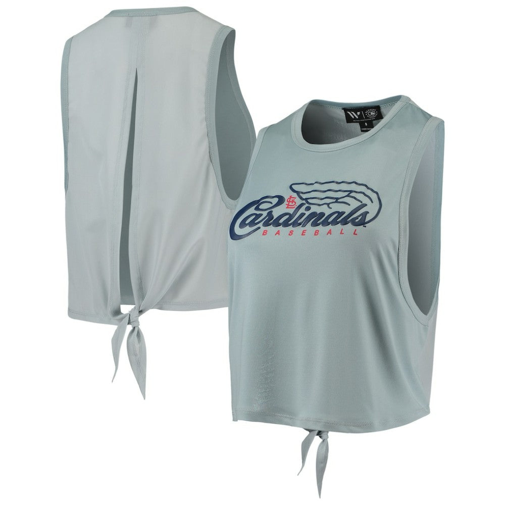 St. Louis Cardinals The Wild Collective Women's Open Back Twist-Tie Tank Top - MLB Tanks