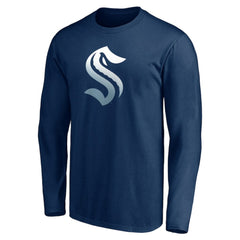 Seattle Kraken Gradient Logo Long Sleeve T-Shirt - NHL T-shirts