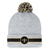 New Orleans Saints Cuffed Knit Hat with Pom | NFL Hot