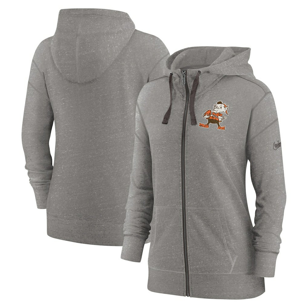 Cleveland Browns Women's Gym Vintage Full-Zip Hoodie | NFL On sale
