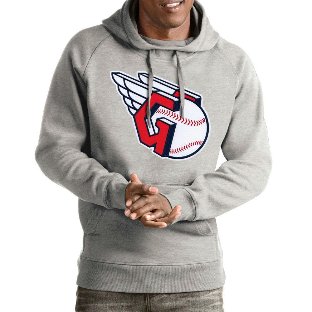 Cleveland Guardians Antigua Team Victory Pullover Hoodie - MLB Hoodies