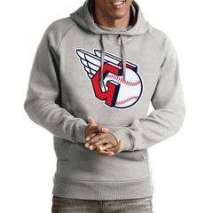 Cleveland Guardians Antigua Team Victory Pullover Hoodie - MLB Hoodies