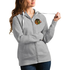 Chicago Blackhawks Antigua Women's Victory Full-Zip Hoodie - NHL Hoodies