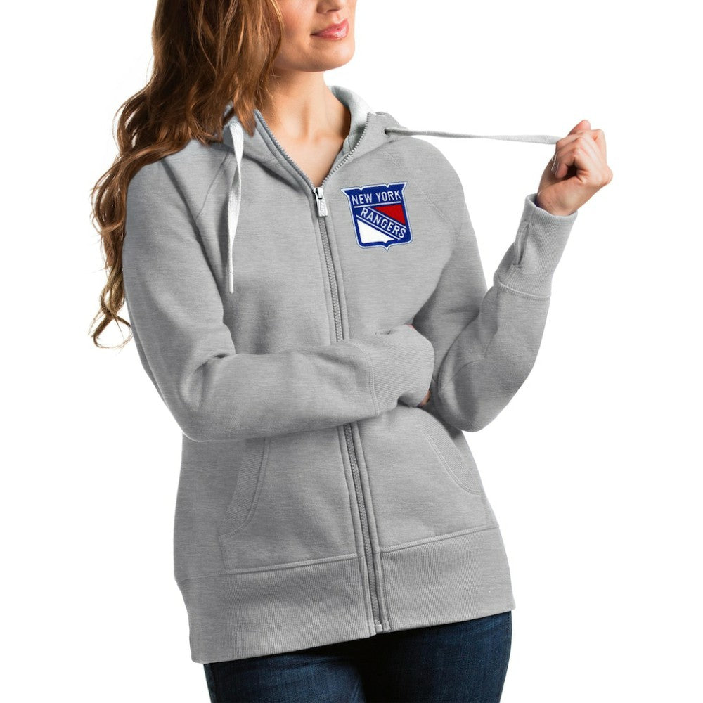 New York Rangers Antigua Women's Victory Full-Zip Hoodie - NHL Hoodies