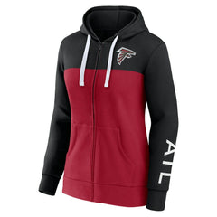 Atlanta Falcons Women's Take The Field Color Block Full-Zip Hoodie | NFL New