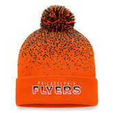 Philadelphia Flyers Fanatics Iconic Gradient Cuffed Knit Hat with Pom - NHL Hats
